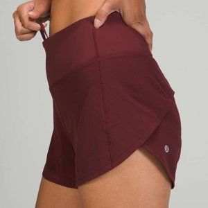 Lululemon Speed Up High-Rise Short 4" Red Merlot Sz 6